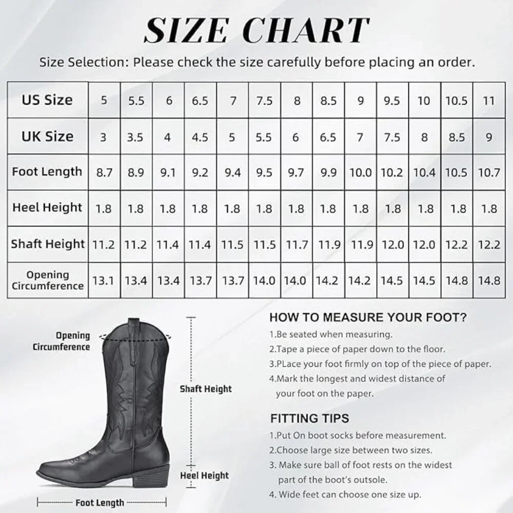 Women's Tan Western Boots Cowgirl Boots Pull On Pointy Toe Mid Calf Boots